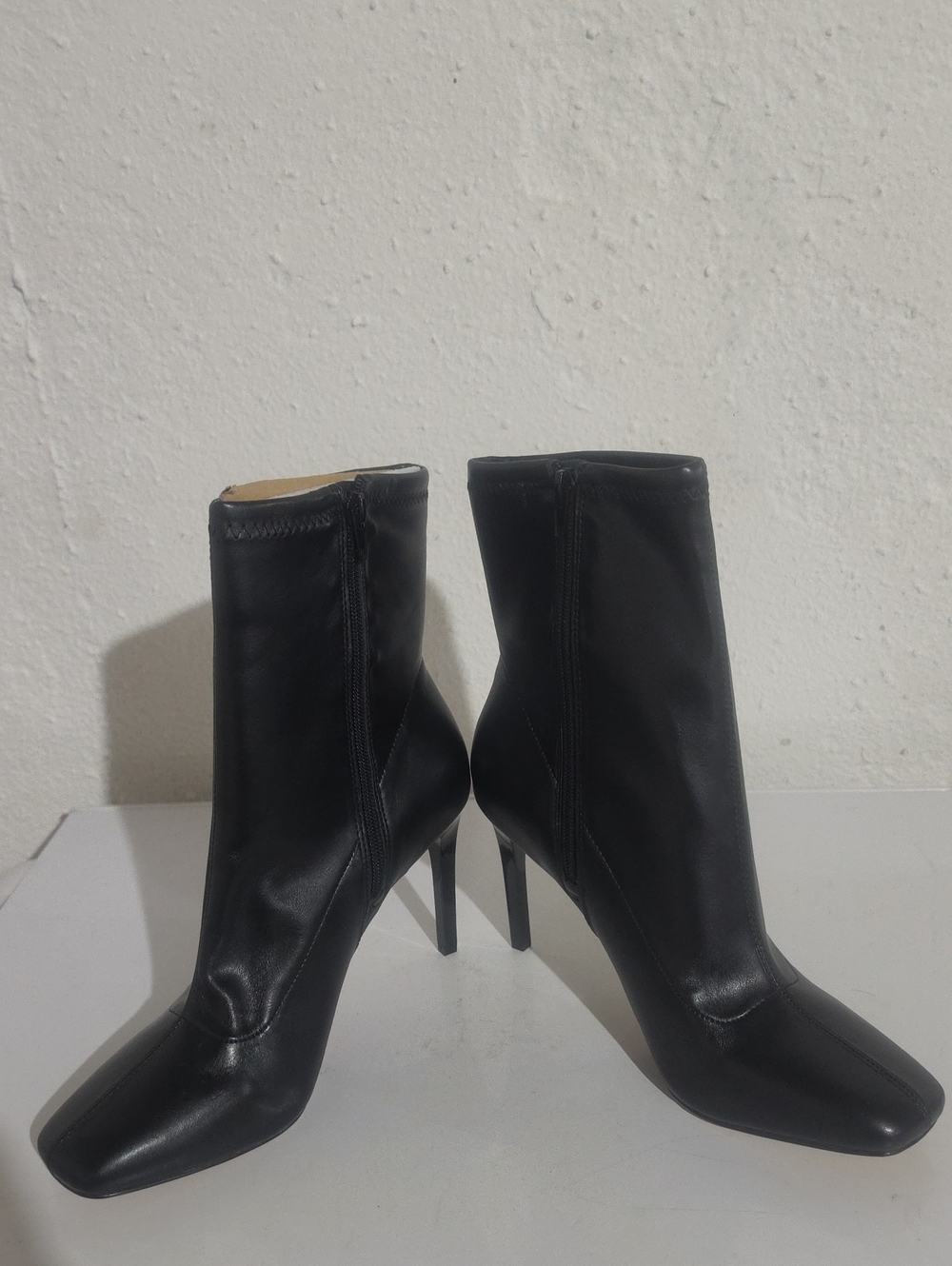 INC VIDALIA Black Women's Stiletto Ankle Boots - Sleek High-Heel Booties